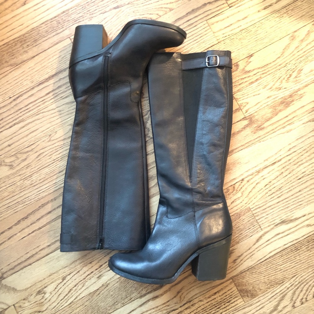 Lucky Brand black leather boots